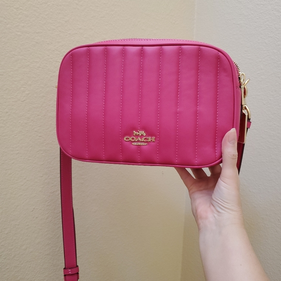 Coach Jes Crossbody Linear Quilting Leather - Picture 11 of 12